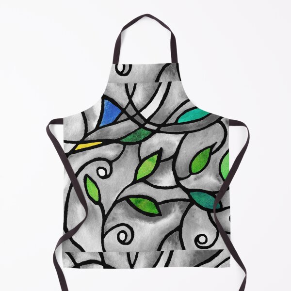Item preview, Art Nouveau Batik Stained Glass Style Watercolor Art VIII designed and sold by Irina Sztukowski.