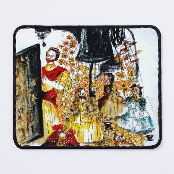 Item preview, Surreal Frida and the Meninas sew, Olimpya Ortiz, Backroom Art designed and sold by The Sr Corchea Backroom Art.