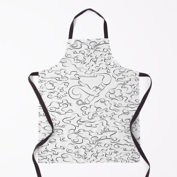 Item preview, Swirly Cloud Pattern - Black on White designed and sold by Mink - the Drawing Researcher.