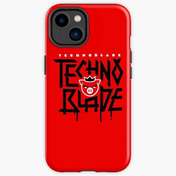 Technoblade Never Dies Blood God Pattern Clear Phone Case for