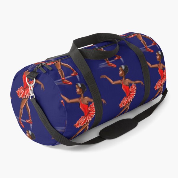 Item preview, Ballet in red shoes - ballerina doing pirouette in red tutu and red shoes  - brown skin ballerina designed and sold by Artonmytee.