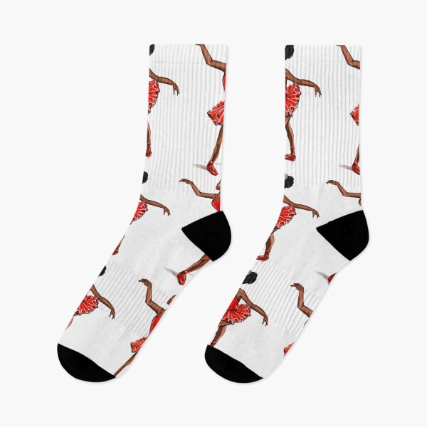 Item preview, Ballet in red shoes - ballerina doing pirouette in red tutu and red shoes  - brown skin ballerina designed and sold by Artonmytee.