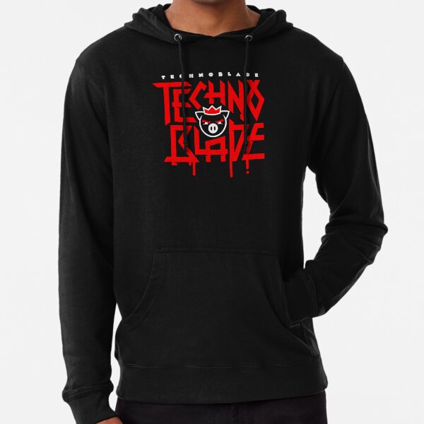 TechnoBlade Logo Red Lightweight Hoodie