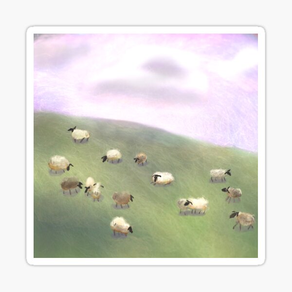Item preview, sheep designed and sold by alexbairdart.
