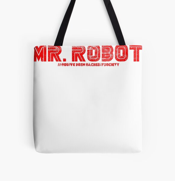 Mr.Robot 3d title  Tote Bag for Sale by Cadmium-red