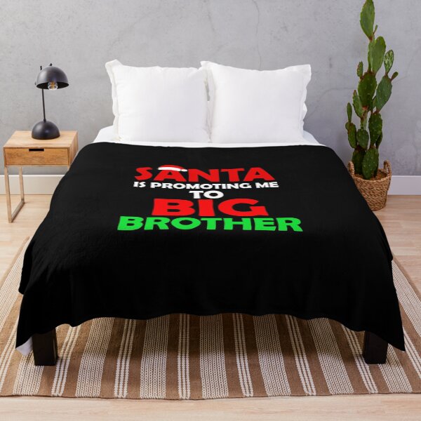 Item preview, santa is promoting me to big brother, funny Christmas brother quotes, santa and brother gifts designed and sold by adjamine.