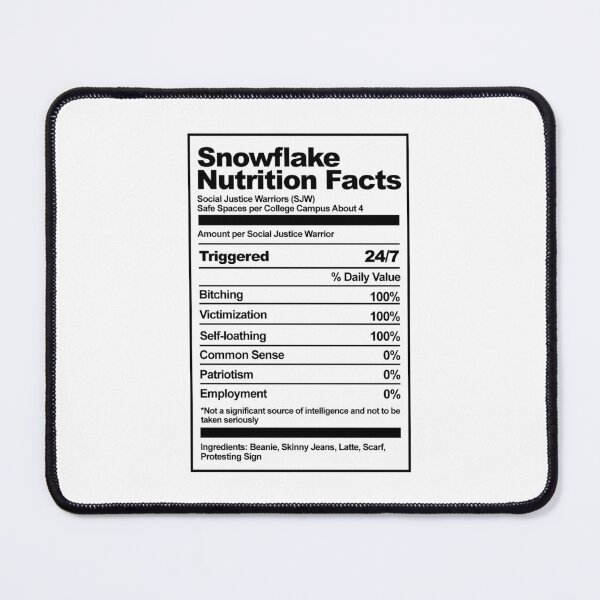 Item preview, Snowflake Nutrition Facts  designed and sold by T-ShirtGuy.