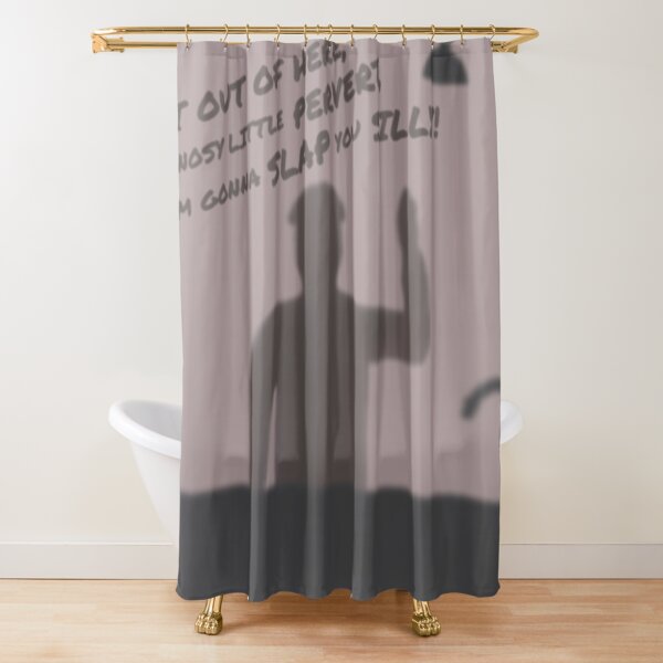 Vista previa del artículo con la obra «Cortina de ducha Home Alone Bozo», diseñado y vendido por Baby  Fark.
