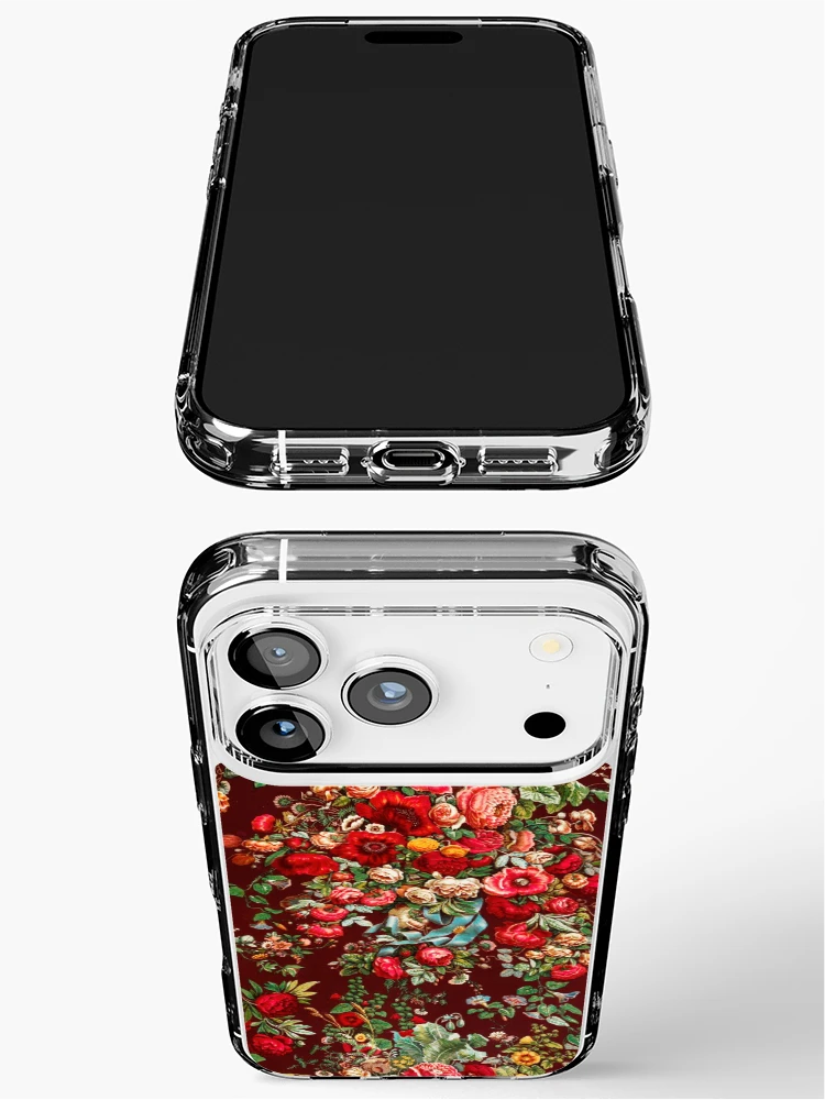 Thumbnail 3 of 5, iPhone Case, Vintage Flower Pattern, Roses designed and sold by patternme.