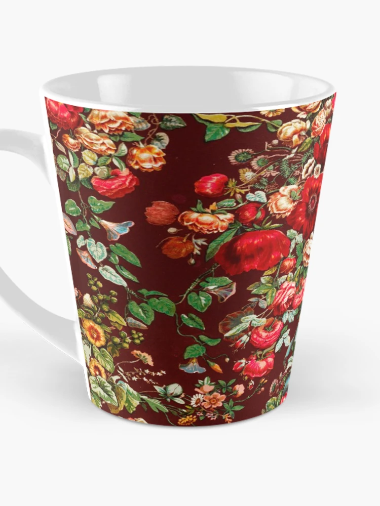 Thumbnail 3 of 4, Coffee Mug, Vintage Flower Pattern, Roses designed and sold by patternme.