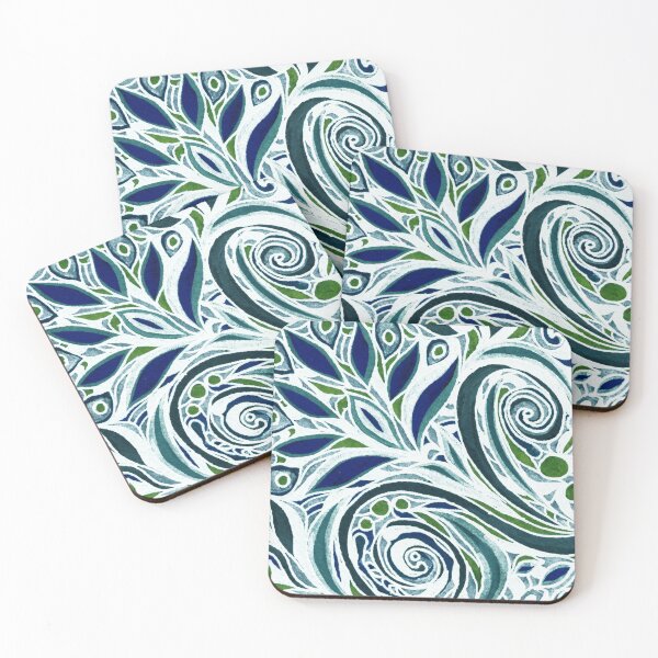 Item preview, Art Nouveau Batik Stained Glass Style Watercolor Art XII designed and sold by Irina Sztukowski.