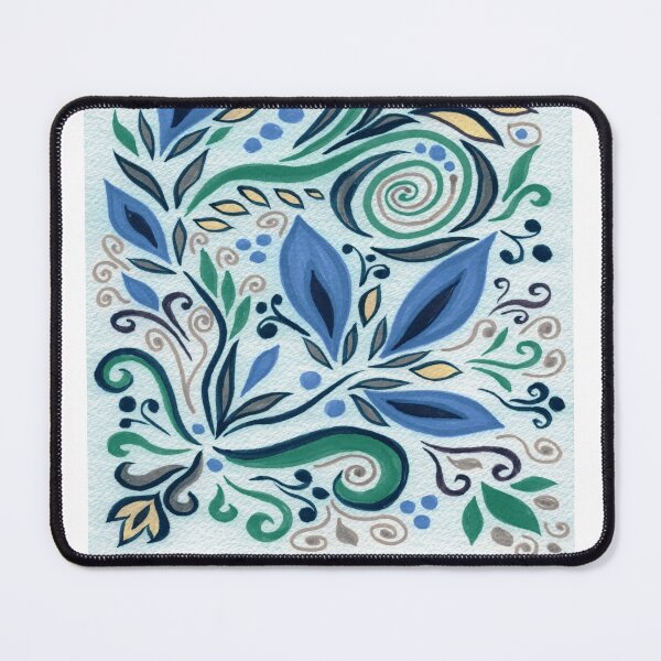 Item preview, Art Nouveau Batik Stained Glass Style Watercolor Art XIV designed and sold by Irina Sztukowski.