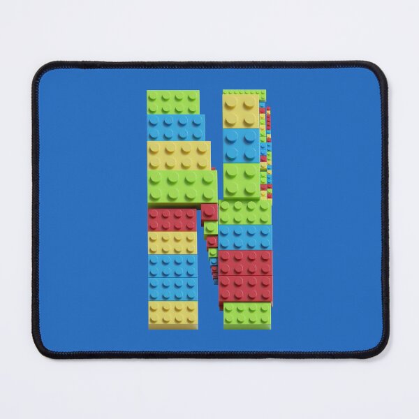 Item preview, Building Brick Initial N in Primary Colors designed and sold by TheFlyingPug.