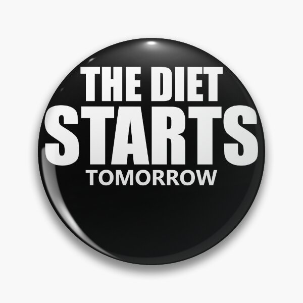 Item preview, The Diet Starts Tomorrow Funny Resolution designed and sold by RoguePixel.