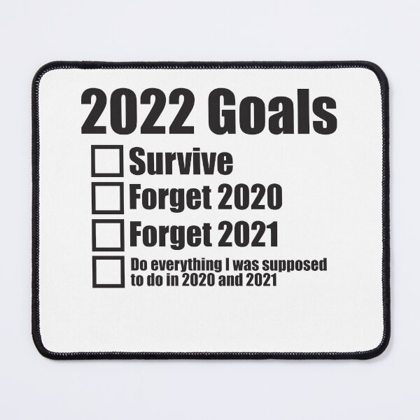 Item preview, New Years Check List Resolution Funny 2022 designed and sold by RoguePixel.