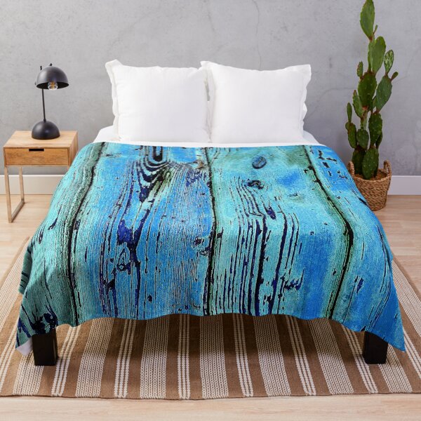 Item preview, Teal-Turquoise-Blue Vintage Reclaimed Repurposed Wood Art designed and sold by DEC02.
