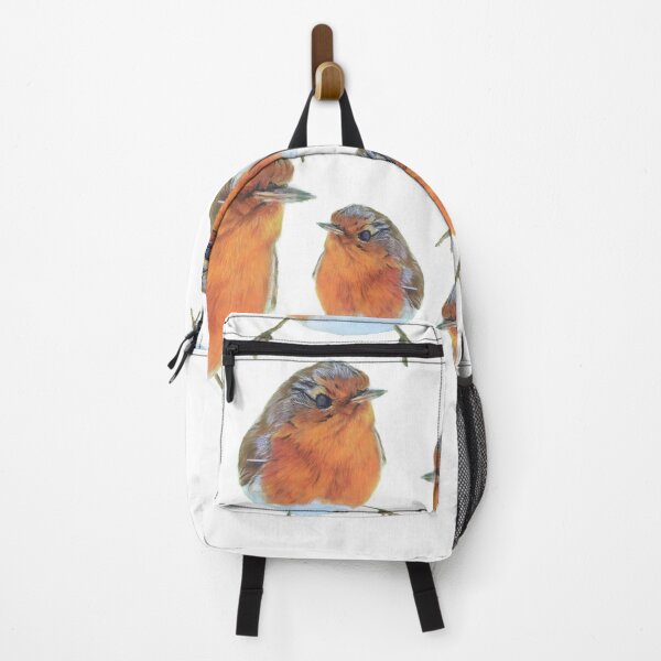 Item preview, Wild Robin birds painting Redbreasts bird wildlife art nature British garden birds designed and sold by Julieford.