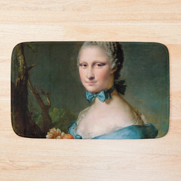 Item preview, Mona Lisa dressed as 'Portrait of a Woman' by Jean Marc Nattier designed and sold by brushandframes.