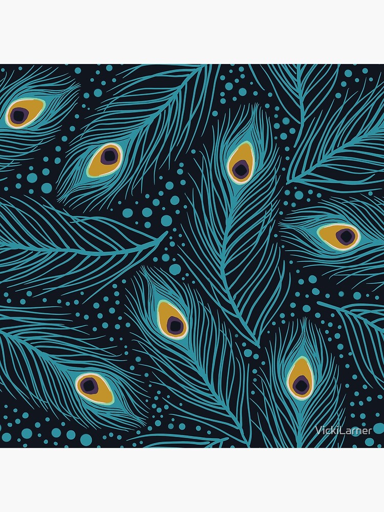 Feather Fantasy. Peacock feathers by VickiLarner