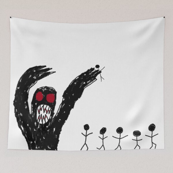 Item preview, split hedwigs crayon drawing of the beast designed and sold by Soulfate.