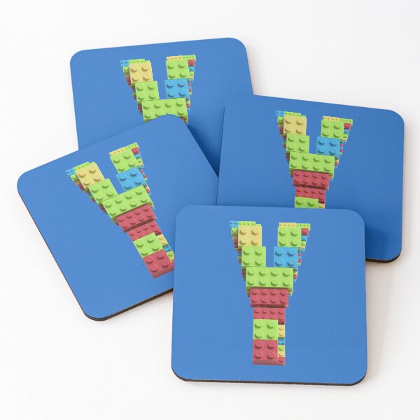 Item preview, Building Brick Initial Y in Primary Colors designed and sold by TheFlyingPug.