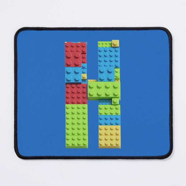 Item preview, Building Brick Initial H in Primary Colors designed and sold by TheFlyingPug.