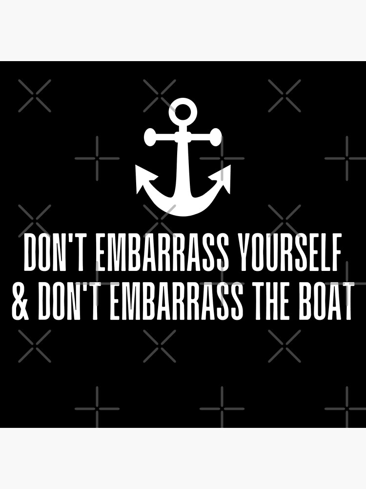 "Yacht Crew Rules Sailing Yacht Deck" Poster by reallyrealnow Redbubble