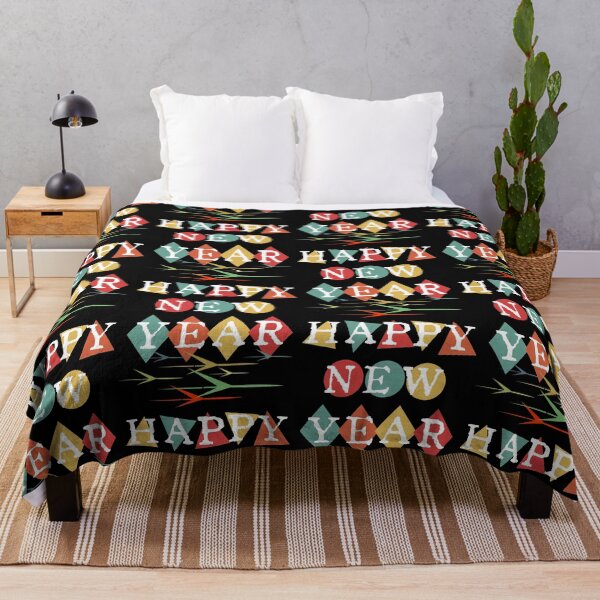 Item preview, Retro Vintage Mid Century Happy New Year designed and sold by CharJens.