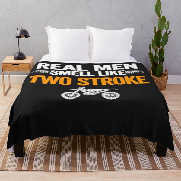 Item preview, Real Men Smell Like Two Stroke Dirt Bike designed and sold by StarcyWol.