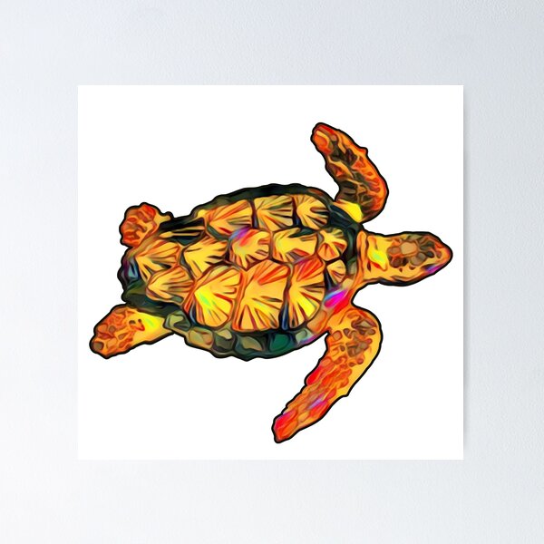 Item preview, Abtract Sea Turtle designed and sold by Jellygood.