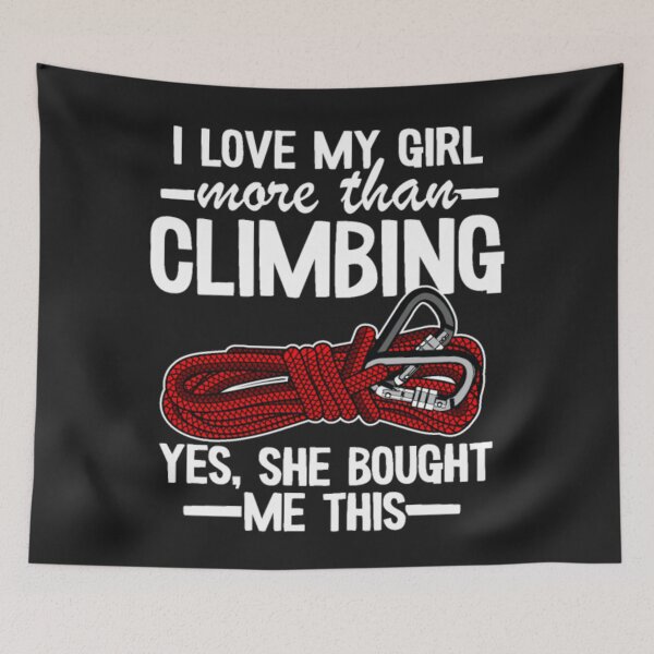 Item preview, Girl More Than Climbing designed and sold by StarcyWol.