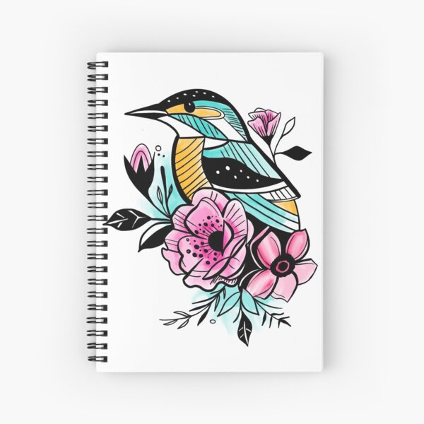 Item preview, Teal bird in the flowers designed and sold by jardakelley.