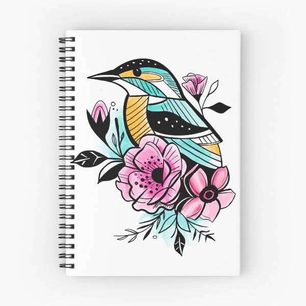 Item preview, Teal bird in the flowers designed and sold by jardakelley.