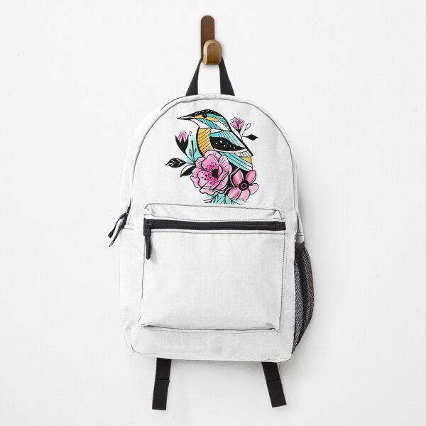 Item preview, Teal bird in the flowers designed and sold by jardakelley.