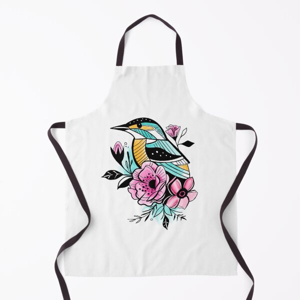 Item preview, Teal bird in the flowers designed and sold by jardakelley.