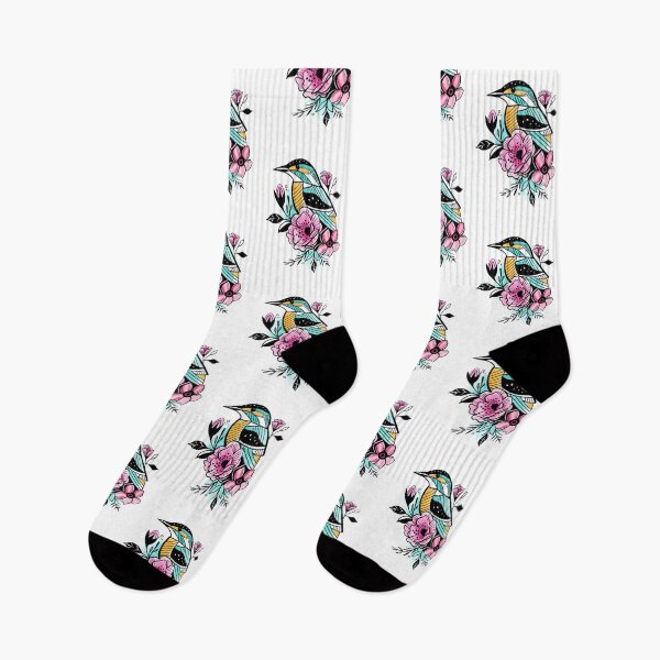 Item preview, Teal bird in the flowers designed and sold by jardakelley.