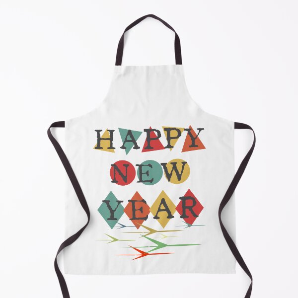 Item preview, Retro Vintage Mid Century Happy New Year designed and sold by CharJens.