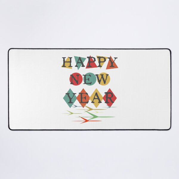 Item preview, Retro Vintage Mid Century Happy New Year designed and sold by CharJens.