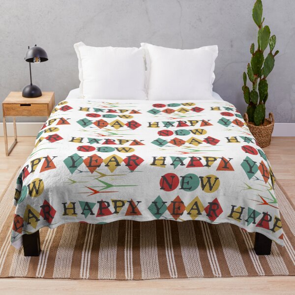 Item preview, Retro Vintage Mid Century Happy New Year designed and sold by CharJens.