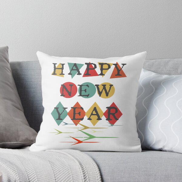 Item preview, Retro Vintage Mid Century Happy New Year designed and sold by CharJens.