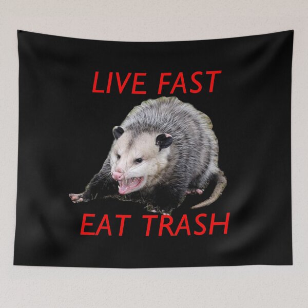 Item preview, Live Fast! Eat Trash! Possum designed and sold by royalblewitup.