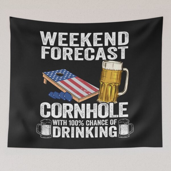 Item preview, Weekend Forecast Cornhole designed and sold by StarcyWol.