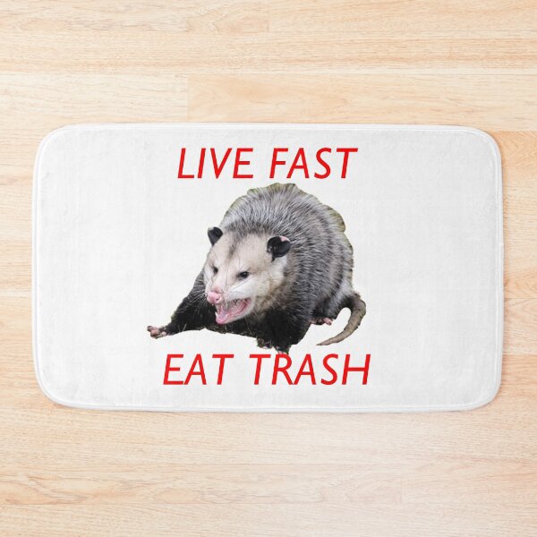 Item preview, Live Fast! Eat Trash! Possum - White designed and sold by royalblewitup.