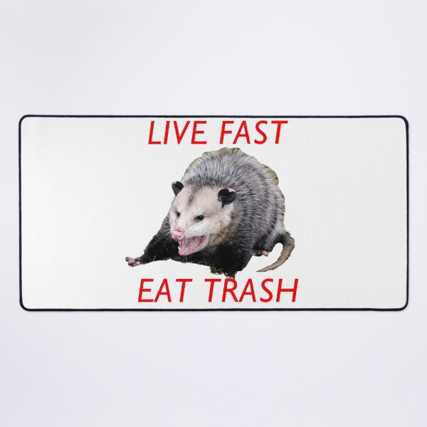 Item preview, Live Fast! Eat Trash! Possum - White designed and sold by royalblewitup.