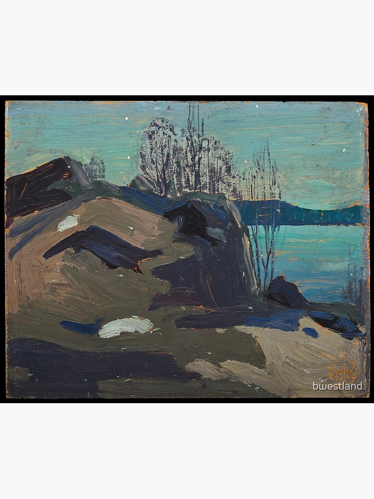 "Tom Thomson Painting Beautiful Canadian Landscape Nocturne Poster" Sticker by bwestland Redbubble