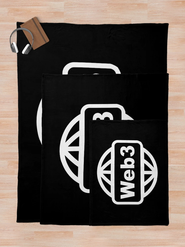 Thumbnail 5 of 6, Throw Blanket, Web3 Globe, Blockchain Developer, Cryptocurrency, Software Engineer, Computer Science, Fullstack Developer, Programming Humor, Dark designed and sold by Max-Wear.