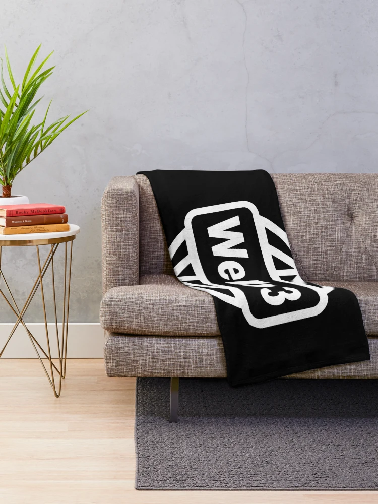 Thumbnail 2 of 6, Throw Blanket, Web3 Globe, Blockchain Developer, Cryptocurrency, Software Engineer, Computer Science, Fullstack Developer, Programming Humor, Dark designed and sold by Max-Wear.