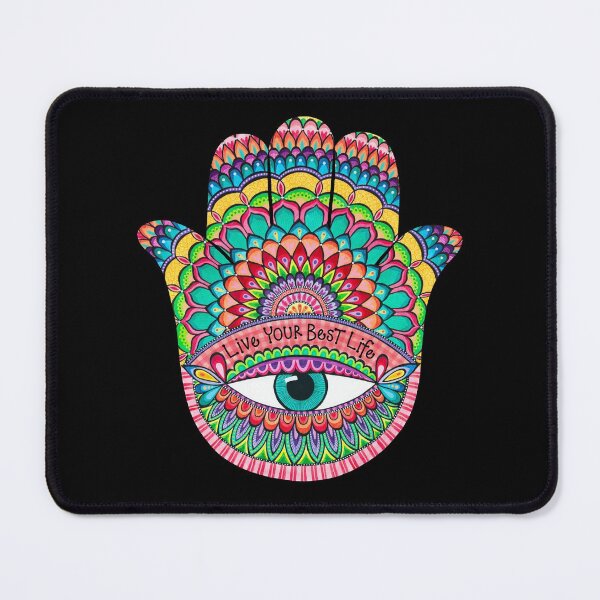 Item preview, Live Your Best Life Hamsa Hand designed and sold by HelloAngel.