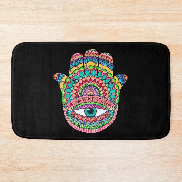 Item preview, Live Your Best Life Hamsa Hand designed and sold by HelloAngel.