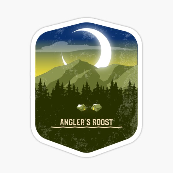 Item preview, Angler's Roost Campground Campground Camping Hiking and Backpacking through National Parks, Lakes, Campfires and Outdoors of California designed and sold by AbsurdStore.
